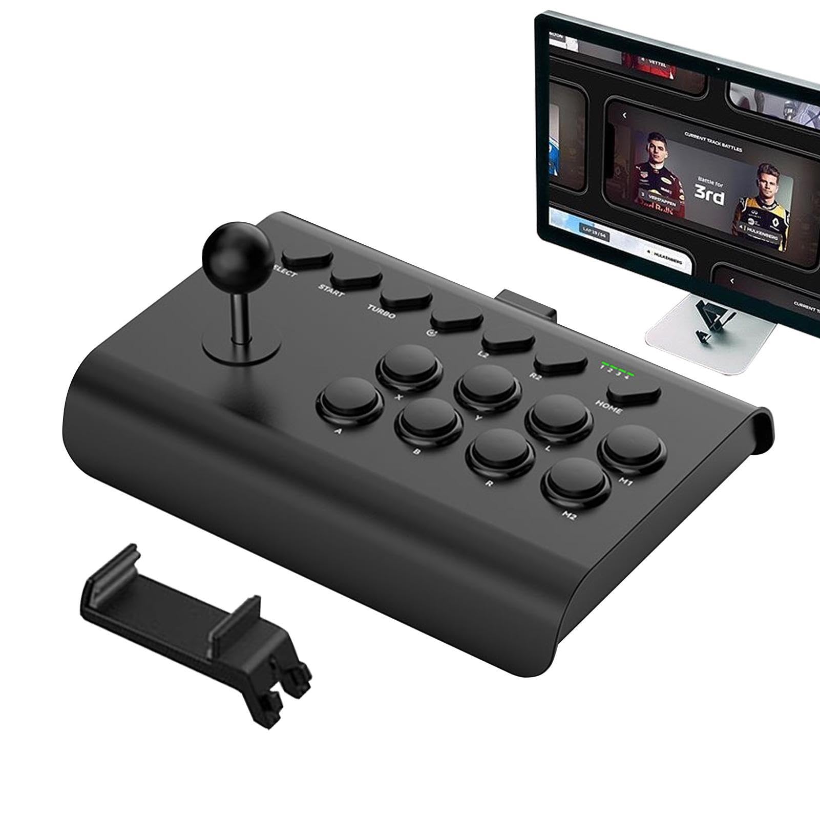 Joystick Arcade Fight Stick | Joystick di Combattimento per Giochi Arcade | con Funzioni Turbo/Macro - Joystick Arcade Nostalgico Universale per PC E Console di retrò [video game] [video game]