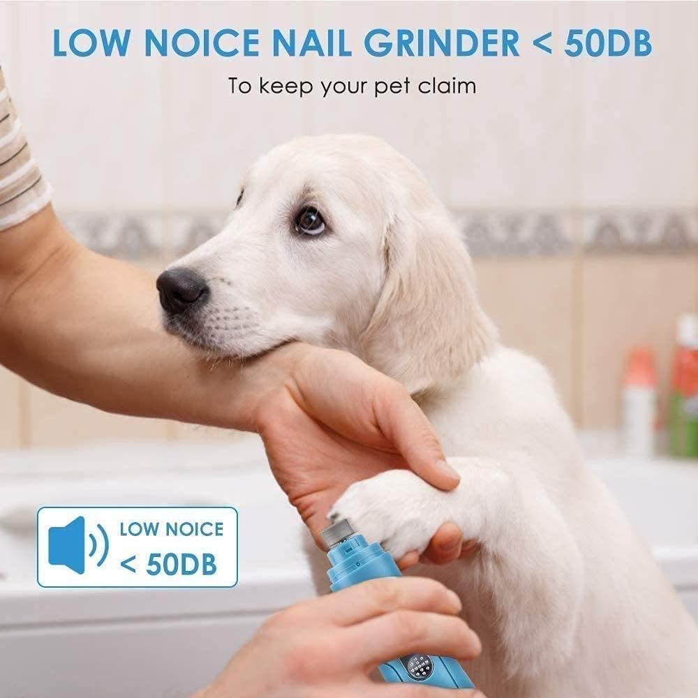 Molinillo de Clavo para Perros - Potente Pet Pet Nail Trimmer Profesional Tranquilo Patas indoloras Aseo y alisado para pequeños Perros Grandes y Gatos Recargables portátiles