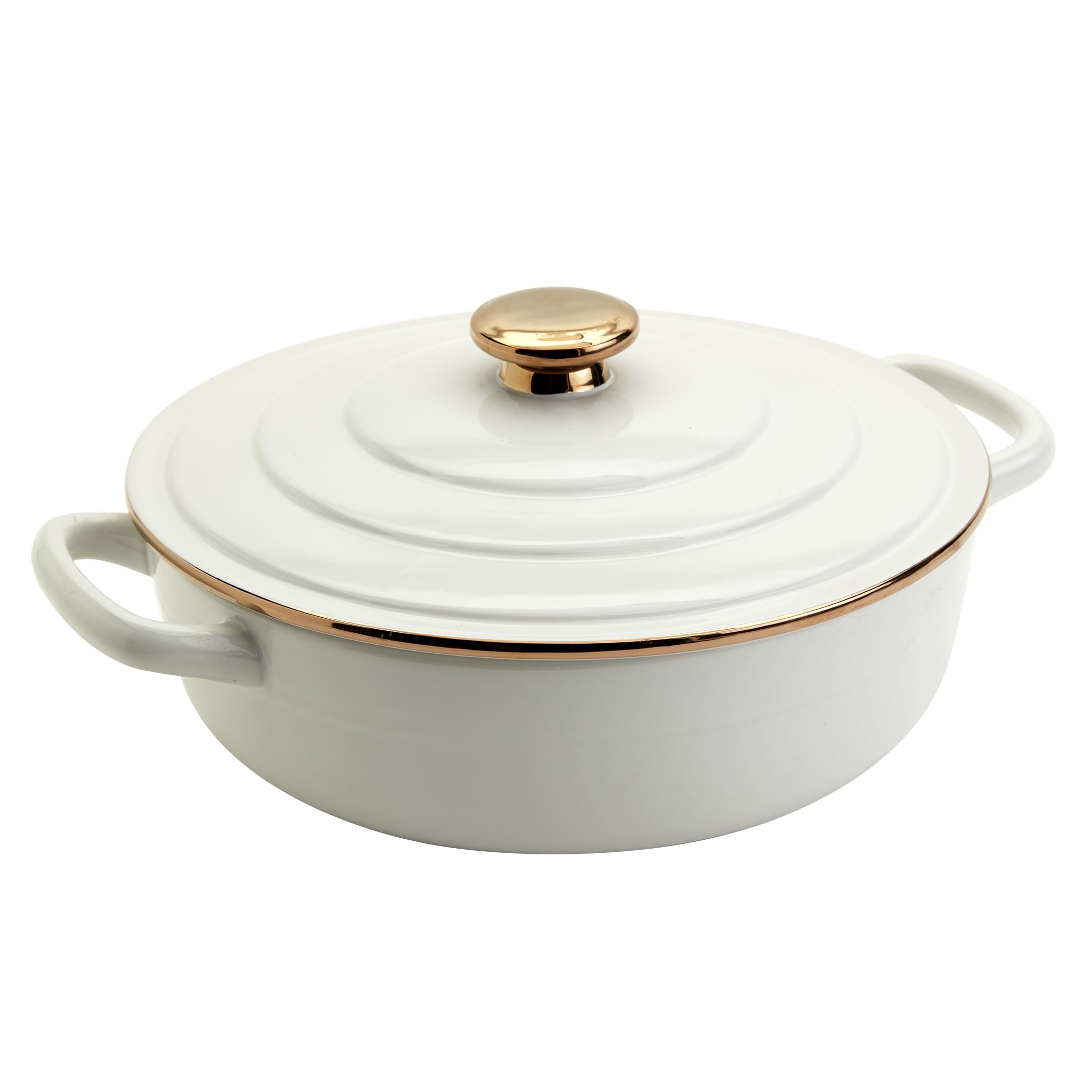 Amazon.com: Denmark Tools for Cooks Stoneware Casserole Pan Round