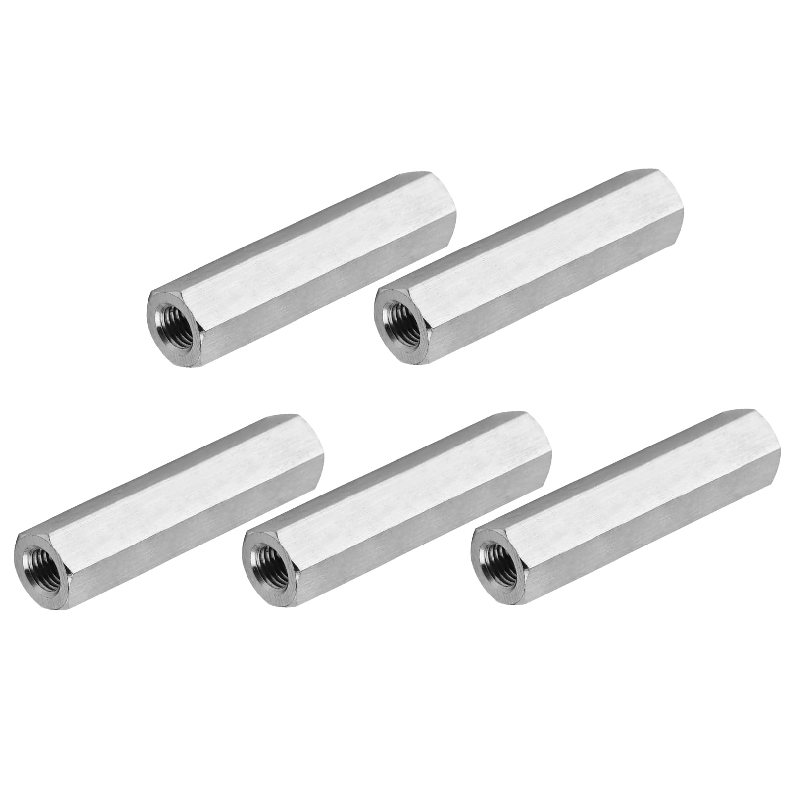 PATIKIL 6#-32 UNC 304 Stainless Steel Hex Coupling Nuts