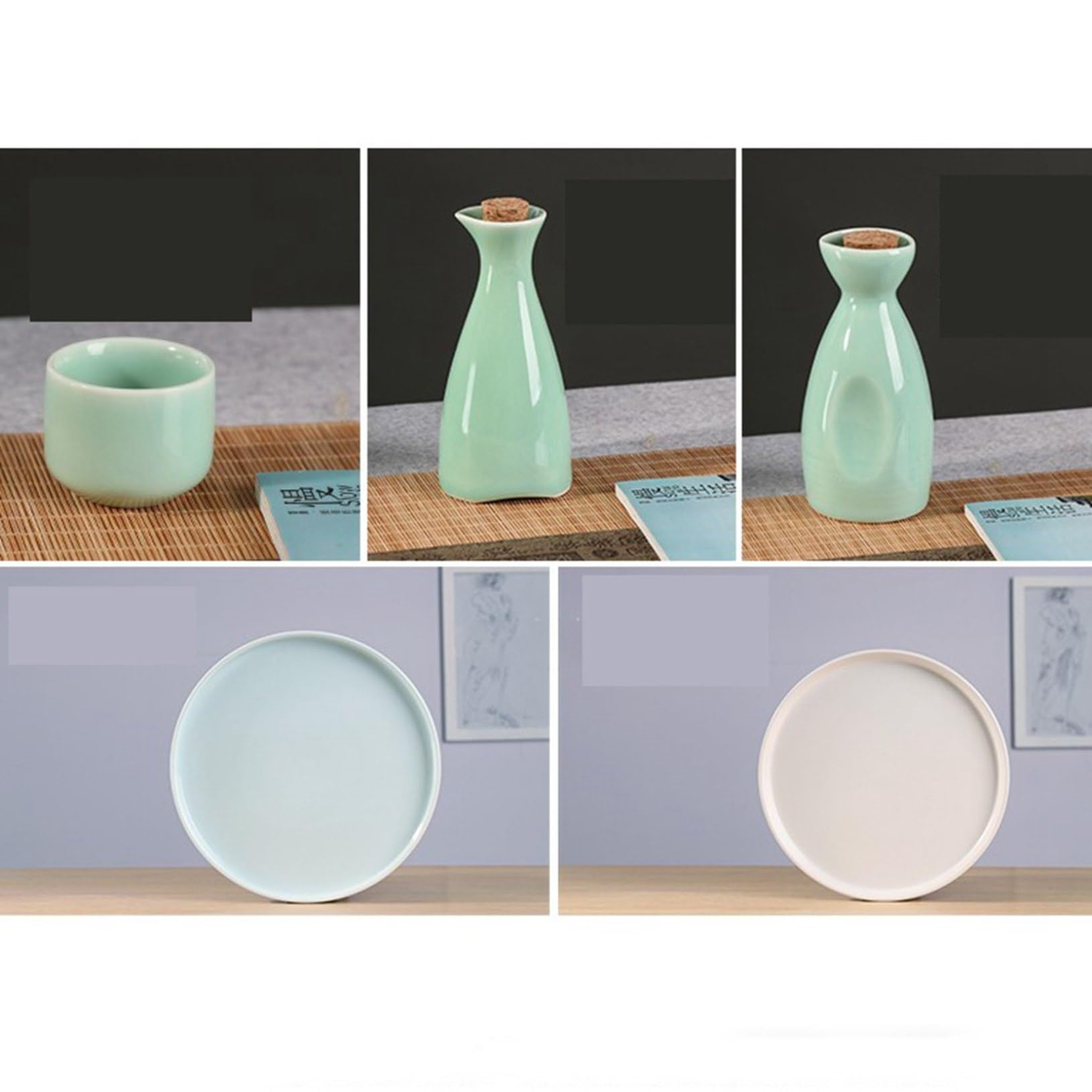 Amazon.co.jp: ぐい呑み おちょこ 陶器 酒器セット とっくり 徳利+お