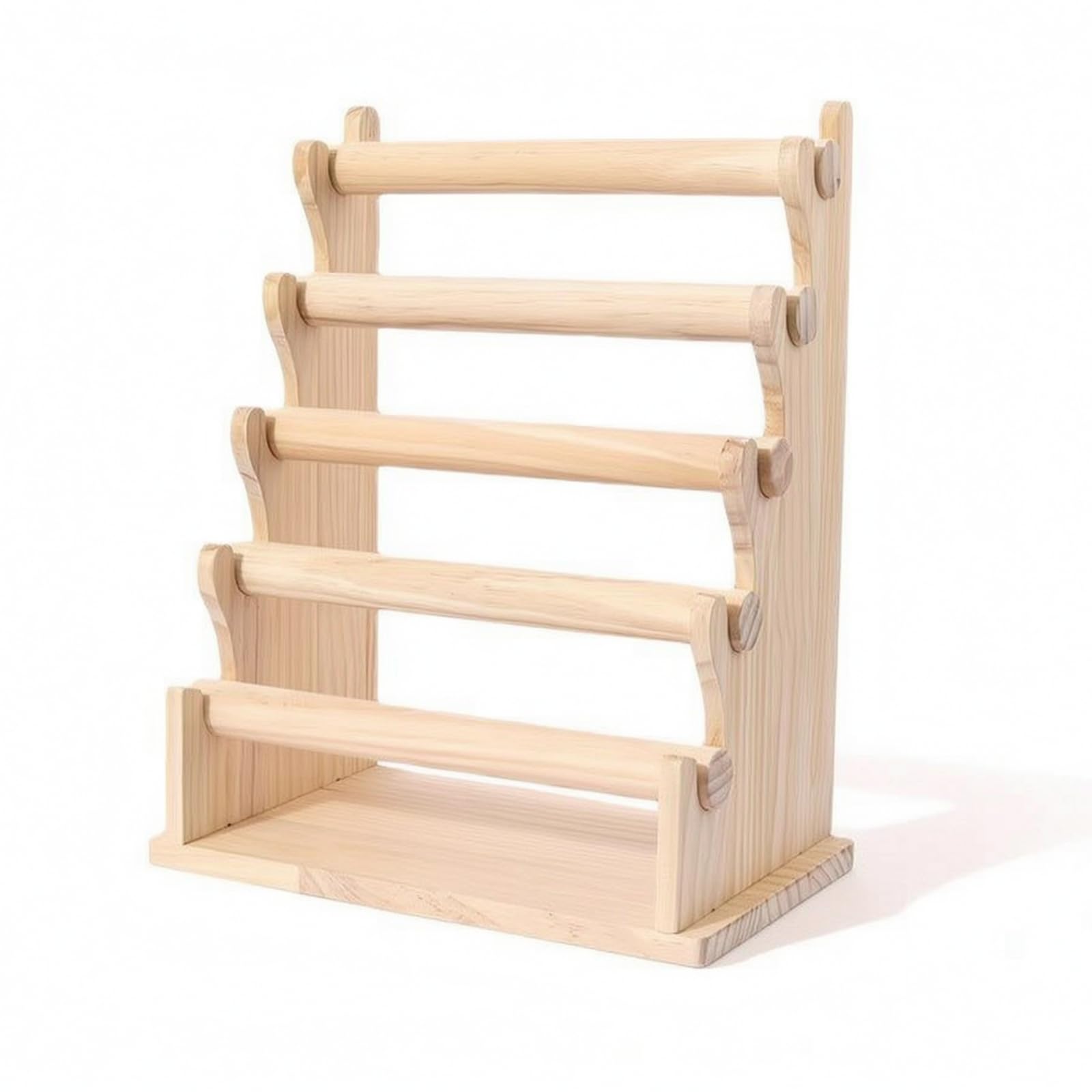 MERIGLARE Présentoir Bijoux Organisateur Bracelet Montre Collier Porte Bois Pin Esthétique Tiges Lisses Glissement Aisé Séparation sans Entrelacs Adapté au, 33 18 40.5 Cm