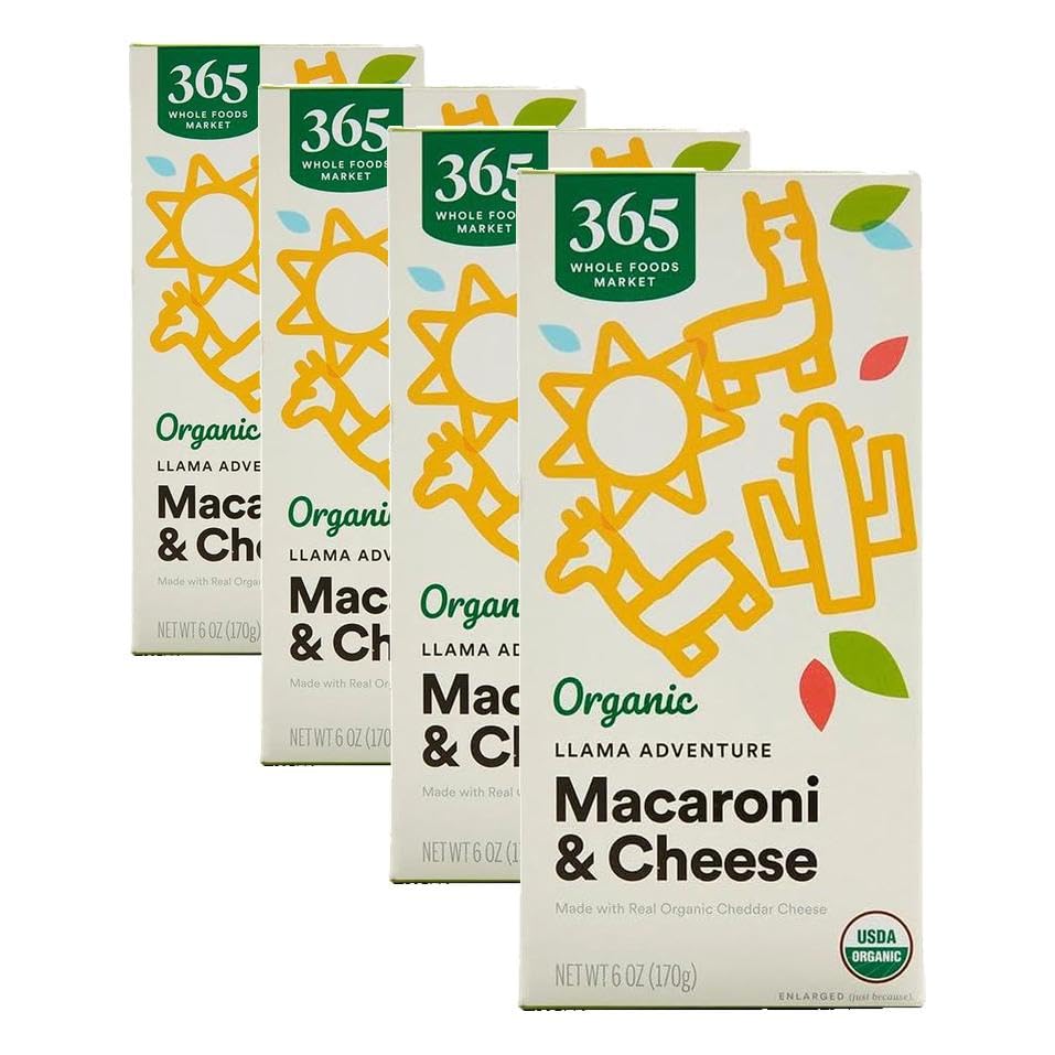 Image of 365 by Whole Foods Market, Macaroni And Cheese Shapes Organic, 6 Ounce (Pack of 4)