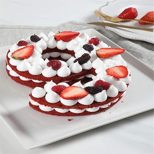 Miniatura 5 de Ulalaza Moldes de silicona para hornear pasteles de 0 a 8 números, molde de pastel de pan y mousse para cumpleaños, boda, aniversario