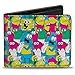 Buckle-Down Nickelodeon Wallet, Bifold, SpongeBob SquarePants and Friends Collage Blue, Vegan Leather