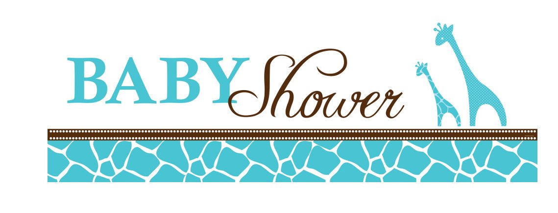 Creative Converting Baby Shower Wild Safari Blue Giant Party Banner, 60-Inch