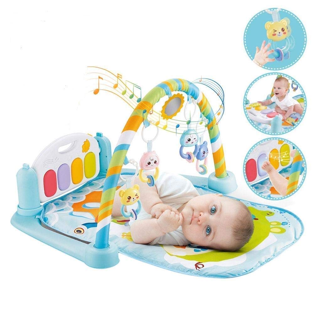 KESI Ornaments Baby Piano Play Mat for Newborns & Infants|Kick and Play Musical Gym with Lights & Sounds|Tummy Time Activity Mat with Hanging Toys| Foldable & Non-Toxic Baby Play Gym for Boys & Girls - Image 8 thumbnail