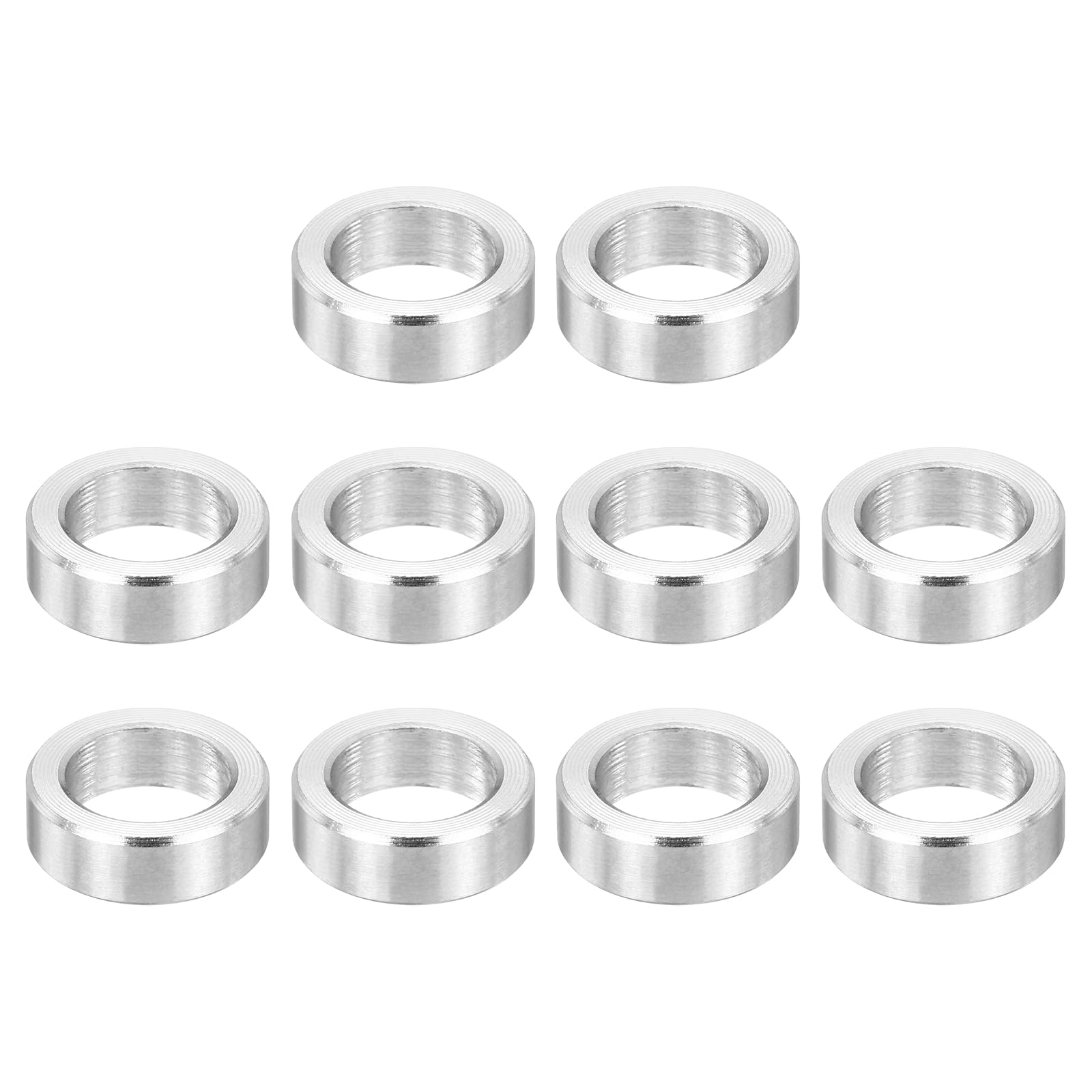 PATIKIL M8 Stainless Steel Spacers, 12Pcs Metal Spacer 8mm ID x 12mm OD x 4mm L Screw Standoff for 5/16" or M8 Screw