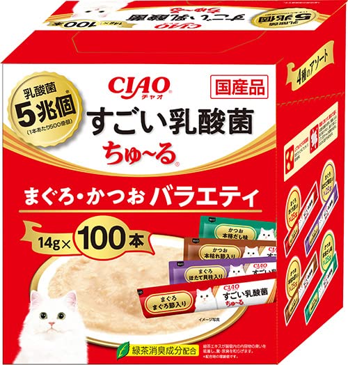 Amazon.co.jp: チャオ (CIAO) すごい乳酸菌ちゅ~る まぐろ・かつお