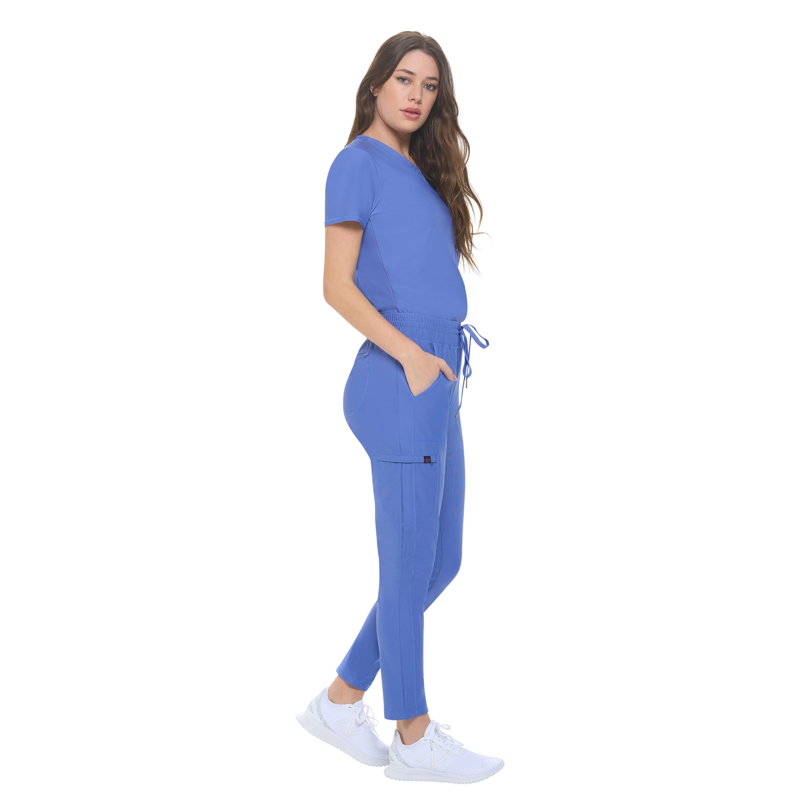 ceil blue scrub dress Ceil Blue Classic V-Neck – JL Scrubs main image 1