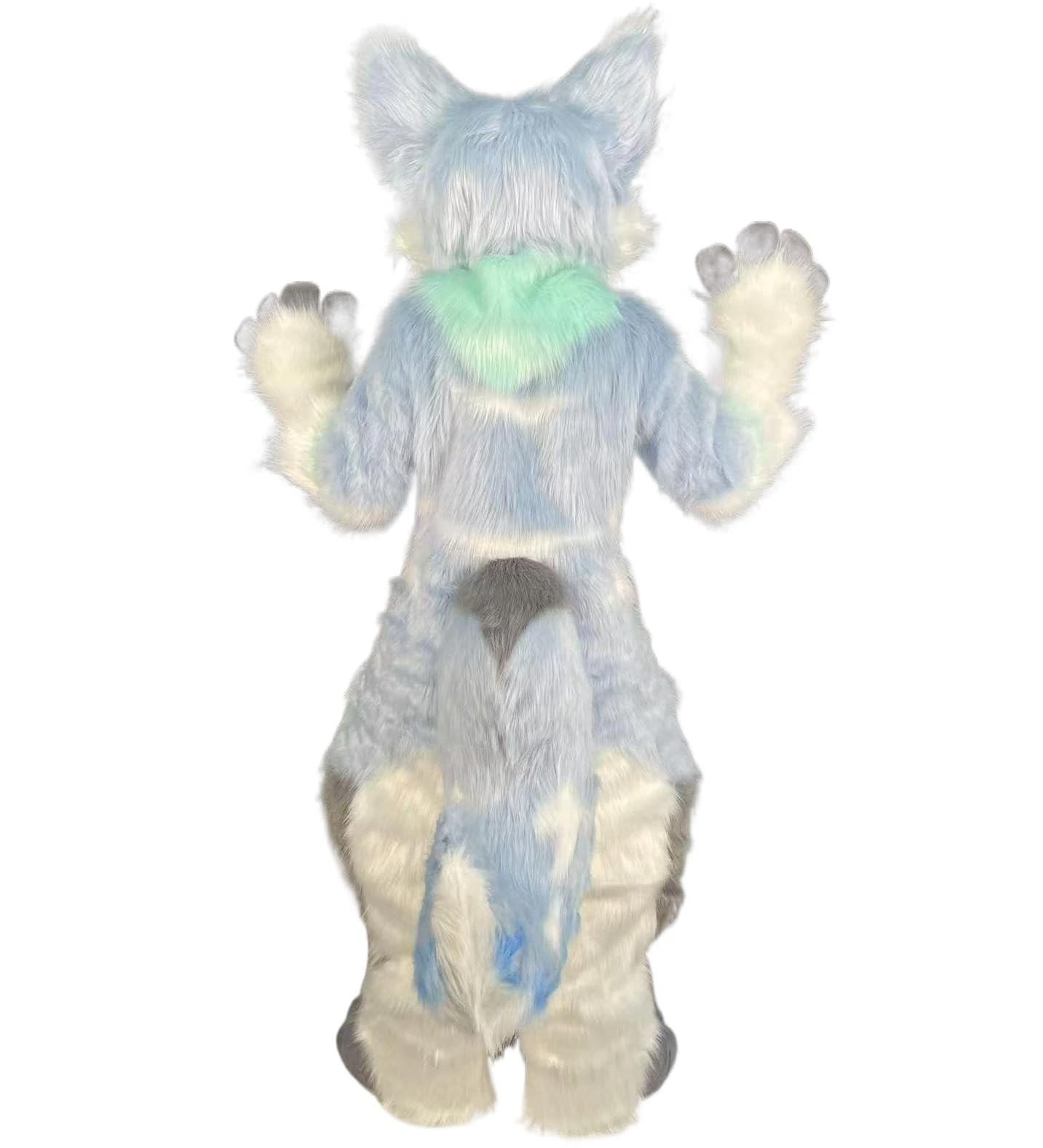 Furry Fursuit Kemono Cat Fox, futrzany futrzany kostium maskotka, na imprezę przebranie na karnawał