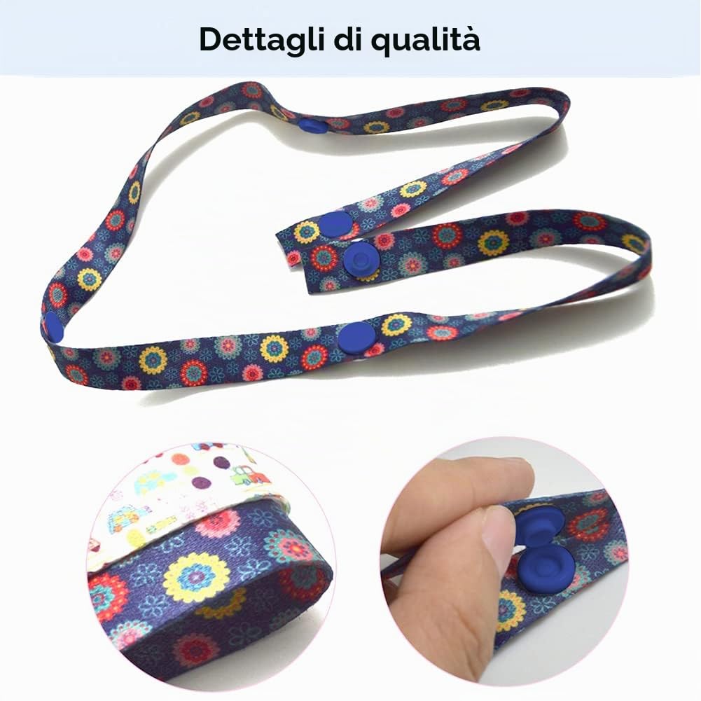 SwirlColor Giocattolo Cinghie Titolare, 8 Pezzi Giocattolo Carrozzina Cinghia Protable PP Anti Goccia Giocattoli Cinghia Regolabile Clip Cintura Titolari