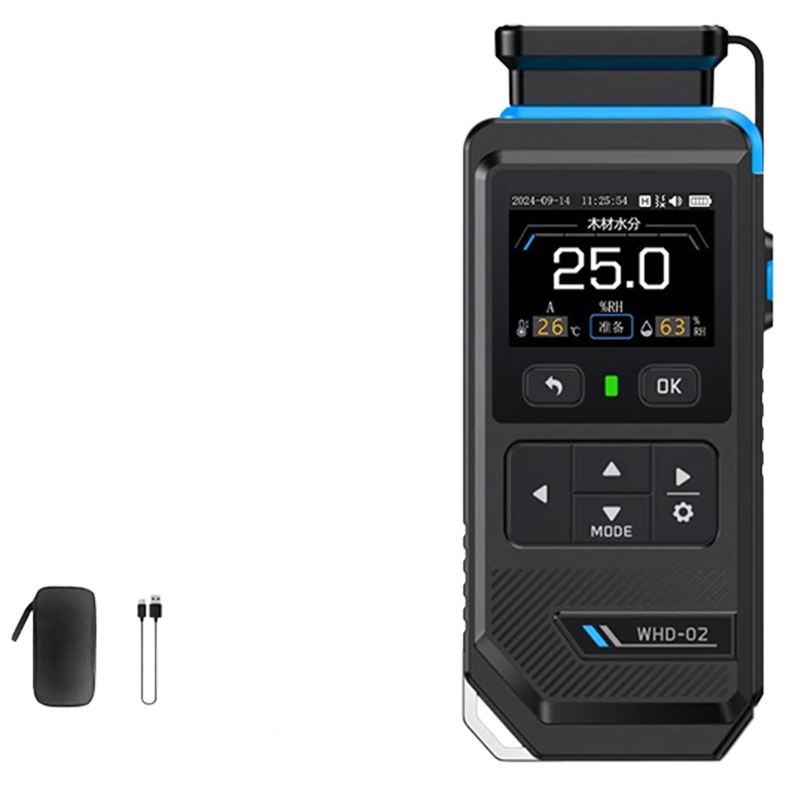 Advanced Wood Humidness Meter Detector with and Alarm Function for Professional Applications Transducer