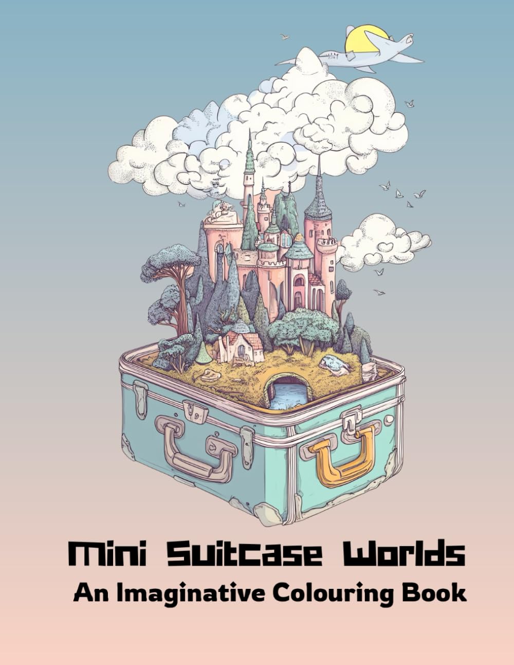 Mini Suitcase Worlds - An Imaginative Colouring Book: Fantasy Mindfulness Relaxation Activity for Creative Thinkers