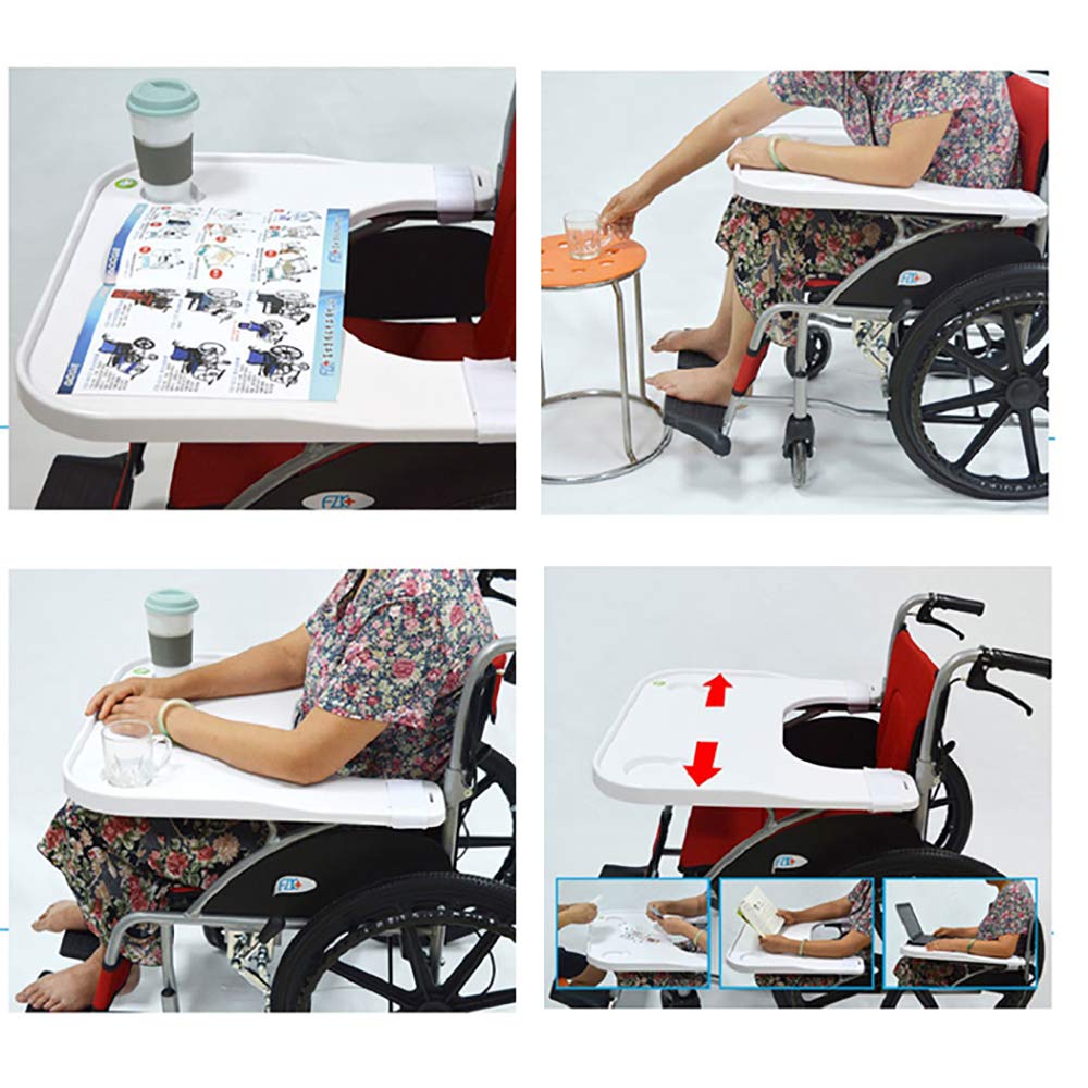 Amazon | DHGK 車椅子用テーブル 取り付け簡単 取り外し簡単 カップ溝