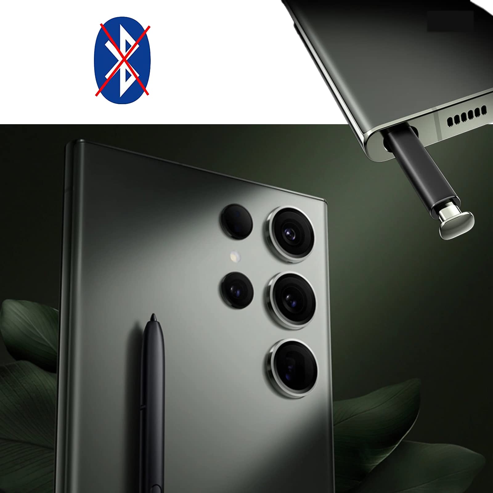 Penna stilo di ricambio verde Galaxy S23 Ultra S per Samsung Galaxy S23 Ultra 5G (senza Bluetooth