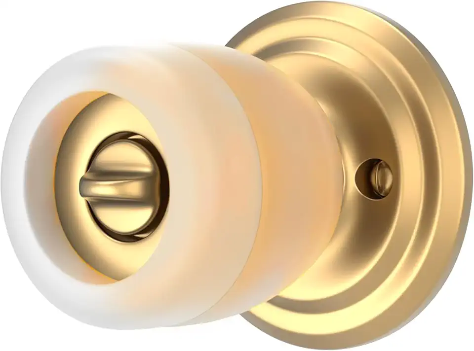 The Original Knob Stopper v2.0 Door Handle Grip Doorstop for Round Bedroom, Bathroom, and Closet Knobs, Heavy-Duty, Non-Slip Silicone Stop, Discretely Protects Walls from Dents and Damage.