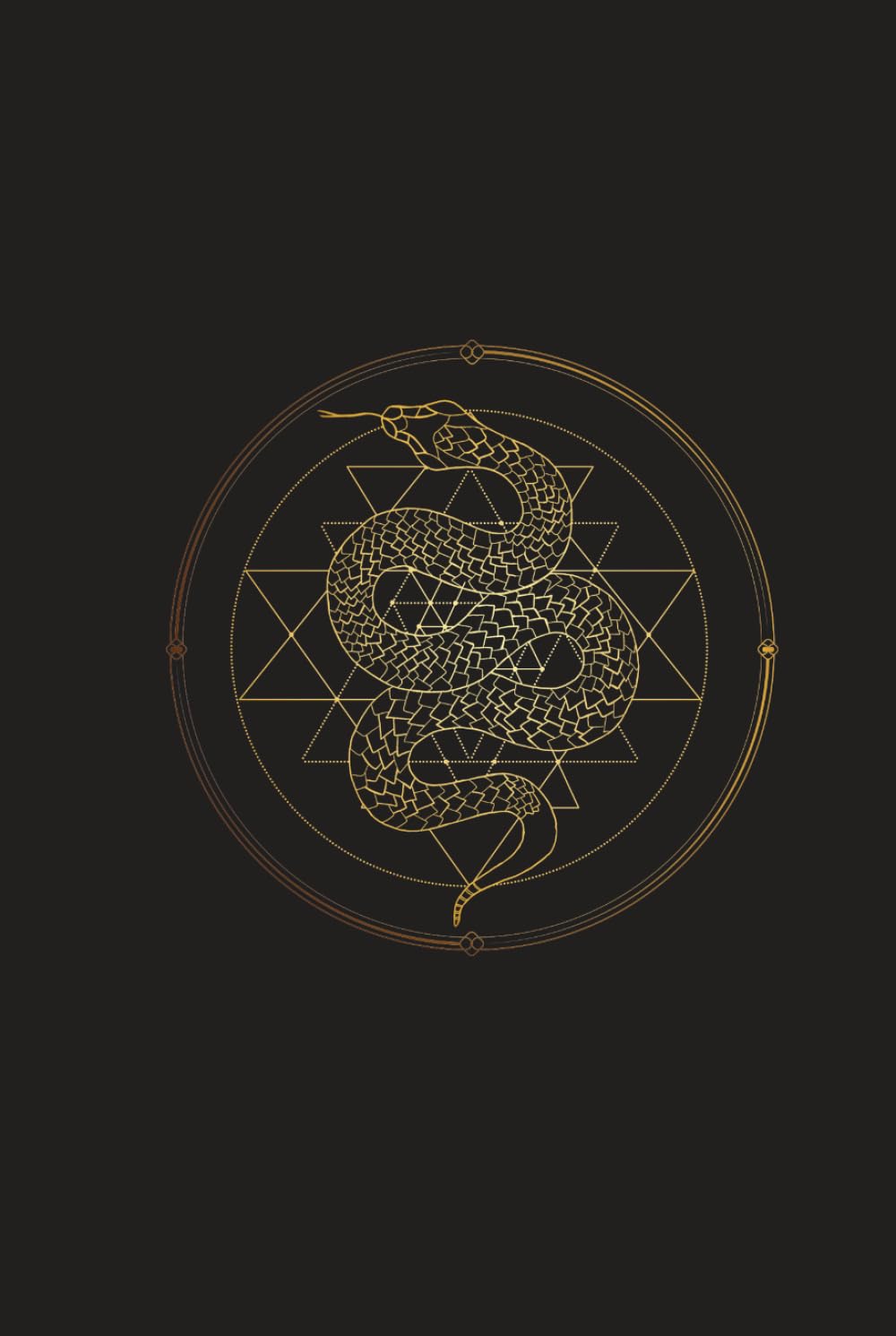 Sacred Geometry Notebook: Sri Yantra Kundalini Serpent Journal for Everyday Burst of Wisdom. Create Your Most Abundant Life! 120 Squared Pages