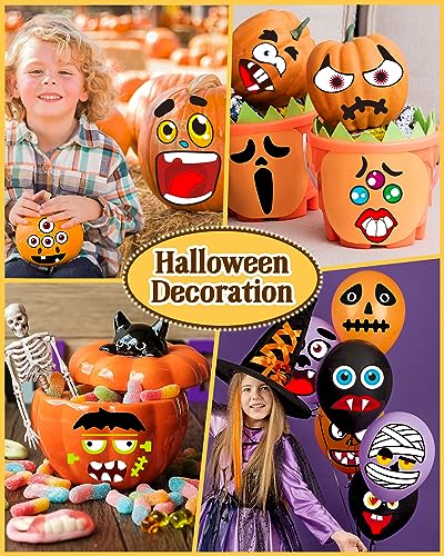 Halloween Pumpkin Face Sticker for Kid, Decorating Painting Kit Decoration - image 3