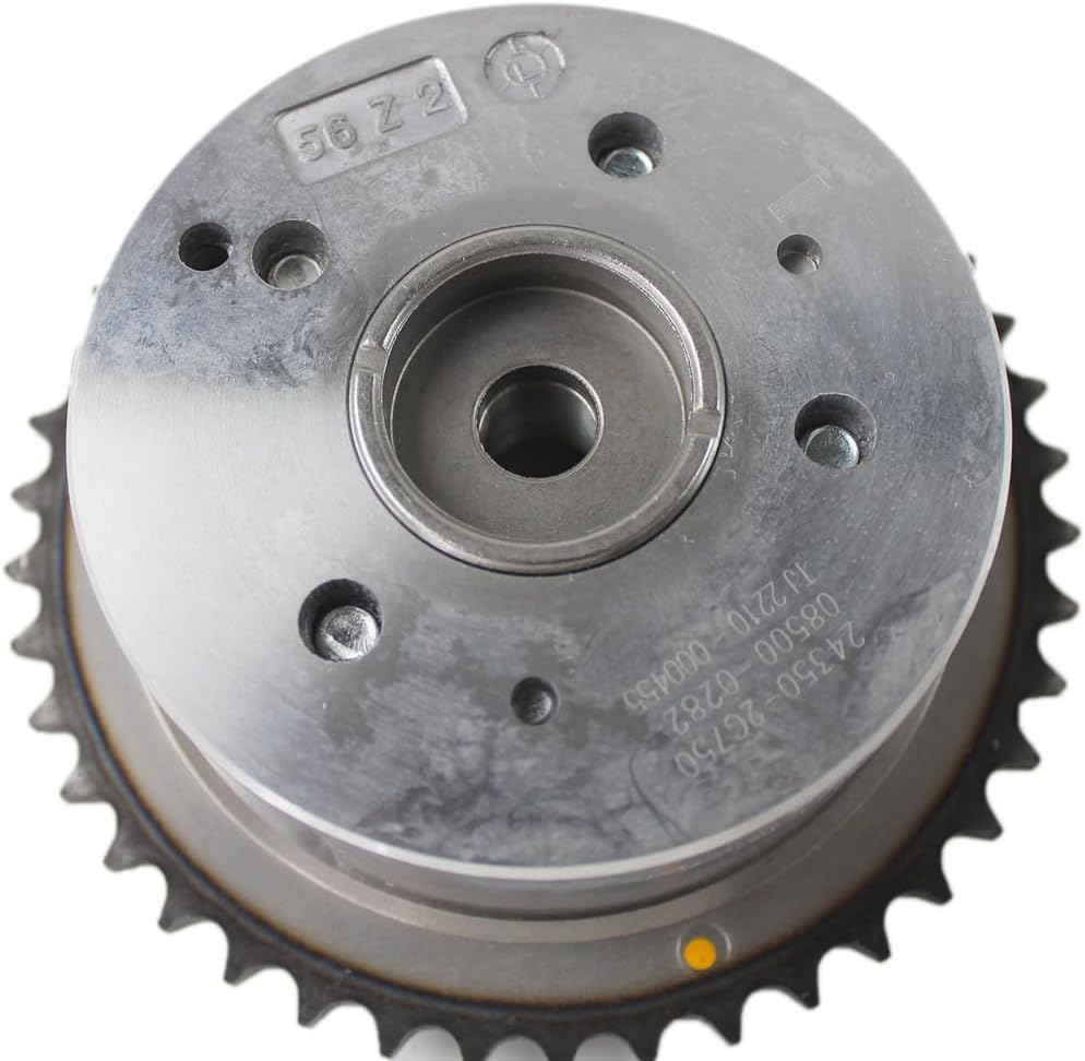 2pcs 24350-2G750 Camshaft Adjuster Gear Set for Kia Tucson Optima Hyundai Santa Fe 2005-2014 1.6L G4KJ Direct Fit