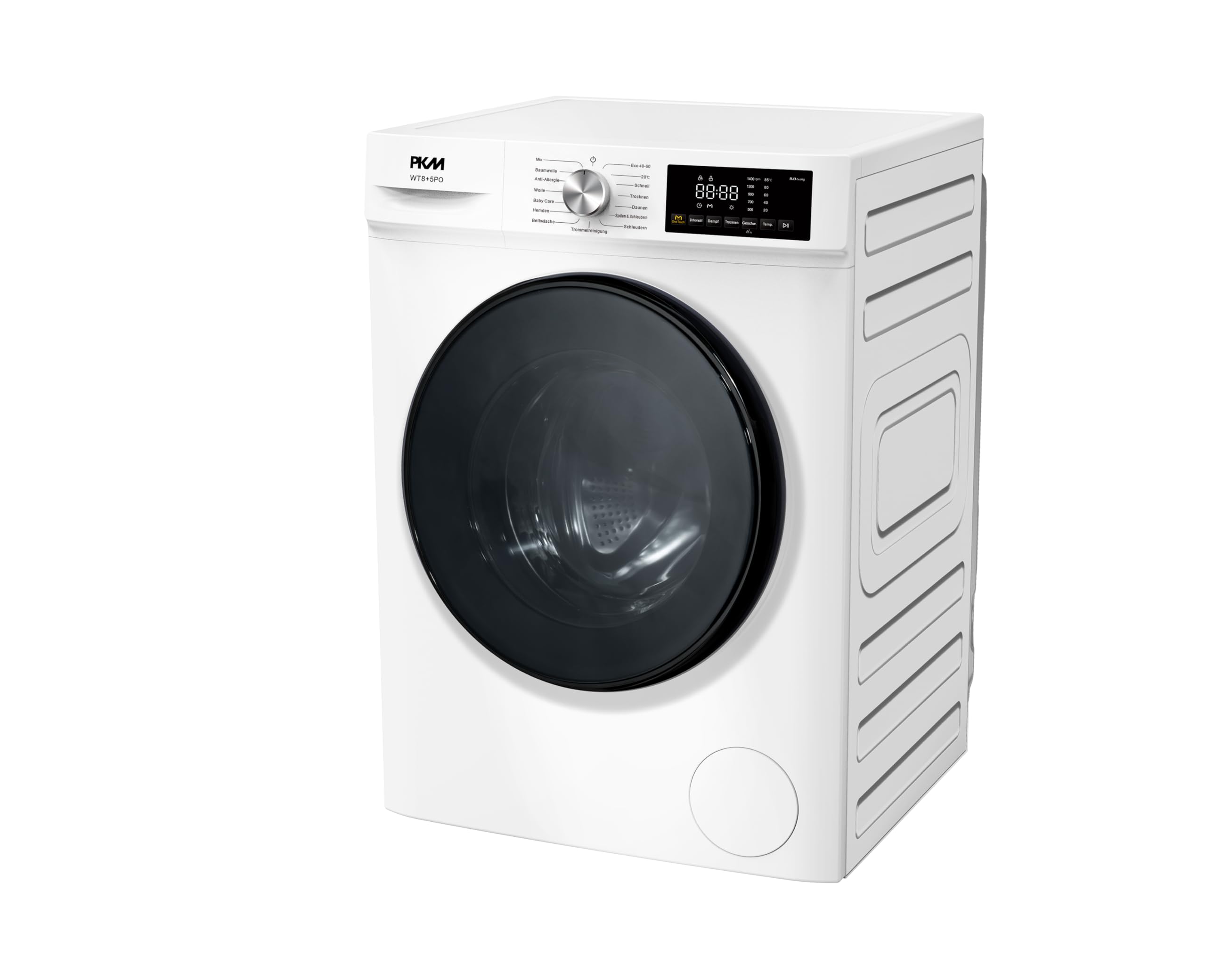 PKM Waschtrockner WT8+5PO 8kg Waschen 5kg Trocknen Startzeitvorwahl LED Display