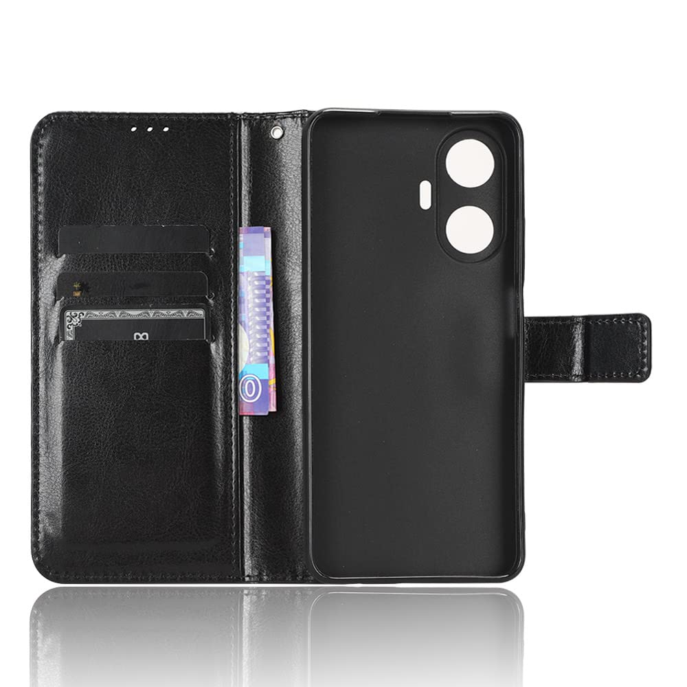 CUSTODIA LIBRO PER REALME C55 LIBRETTO SMART MAGNET CASE NERO - Foto 11