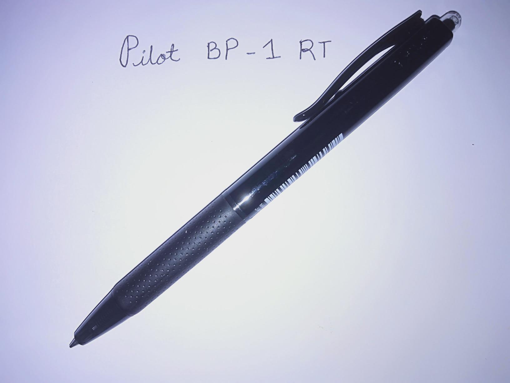 Pilot BP-1 RT 0.7mm Fine Tip Ball Pen with Soft Rubber Grip | Black Ink ...