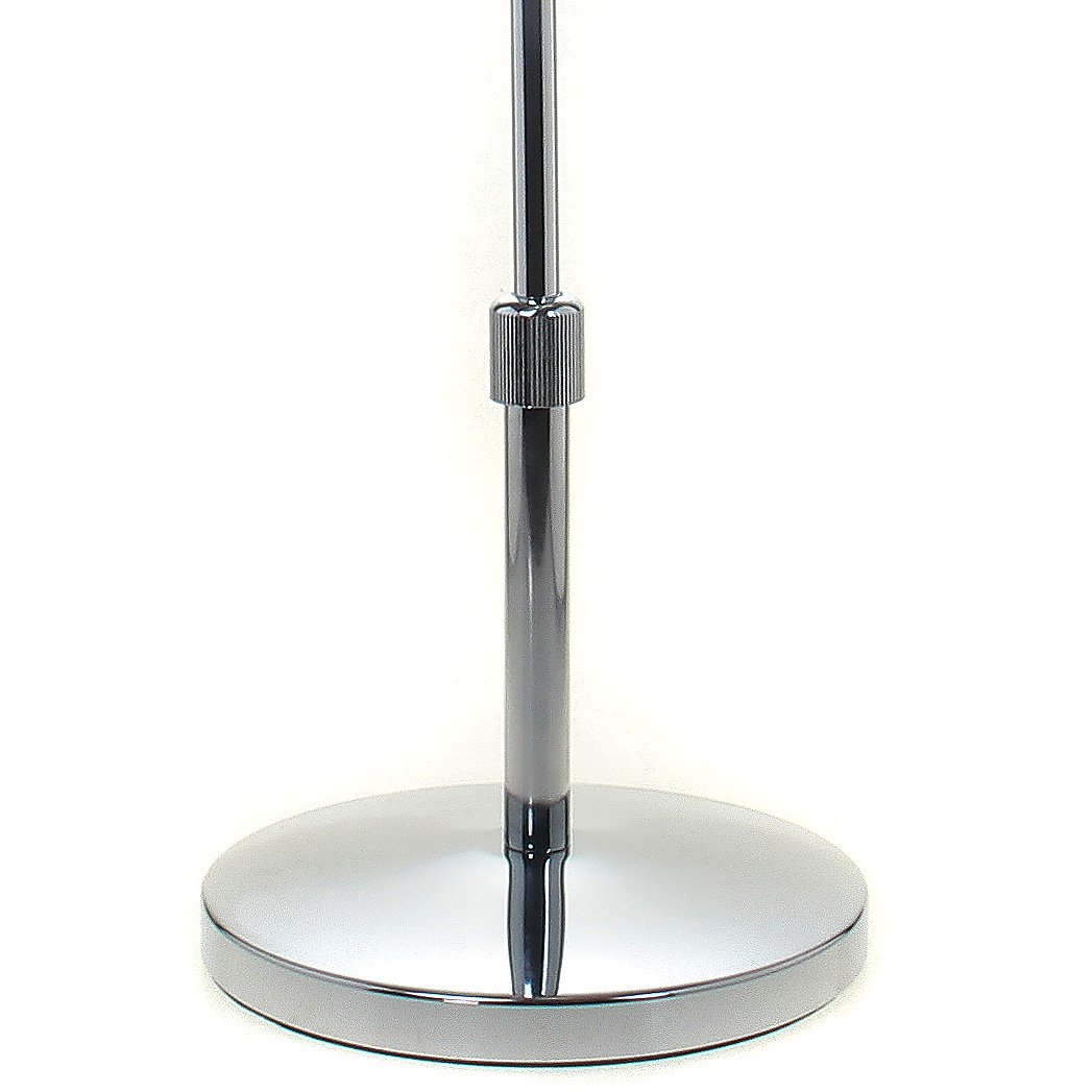 TUKA Specchio Bagno per Trucco 10X Ingranditori, 8" Doppio Specchio Cosmetico Con Piedistallo, ø 20 cm Specchio da Tavolo per Trucco e Rasatura, 2 Facciate Vanity Mirror, Cromato, TKD3114-10x