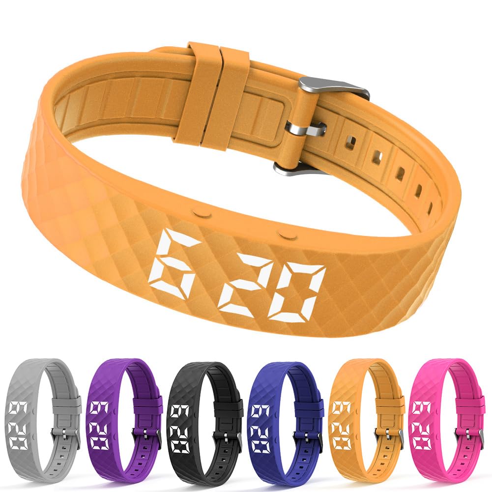 Pulsera despertador con vibración para personas mayores con alertas de medicamentos