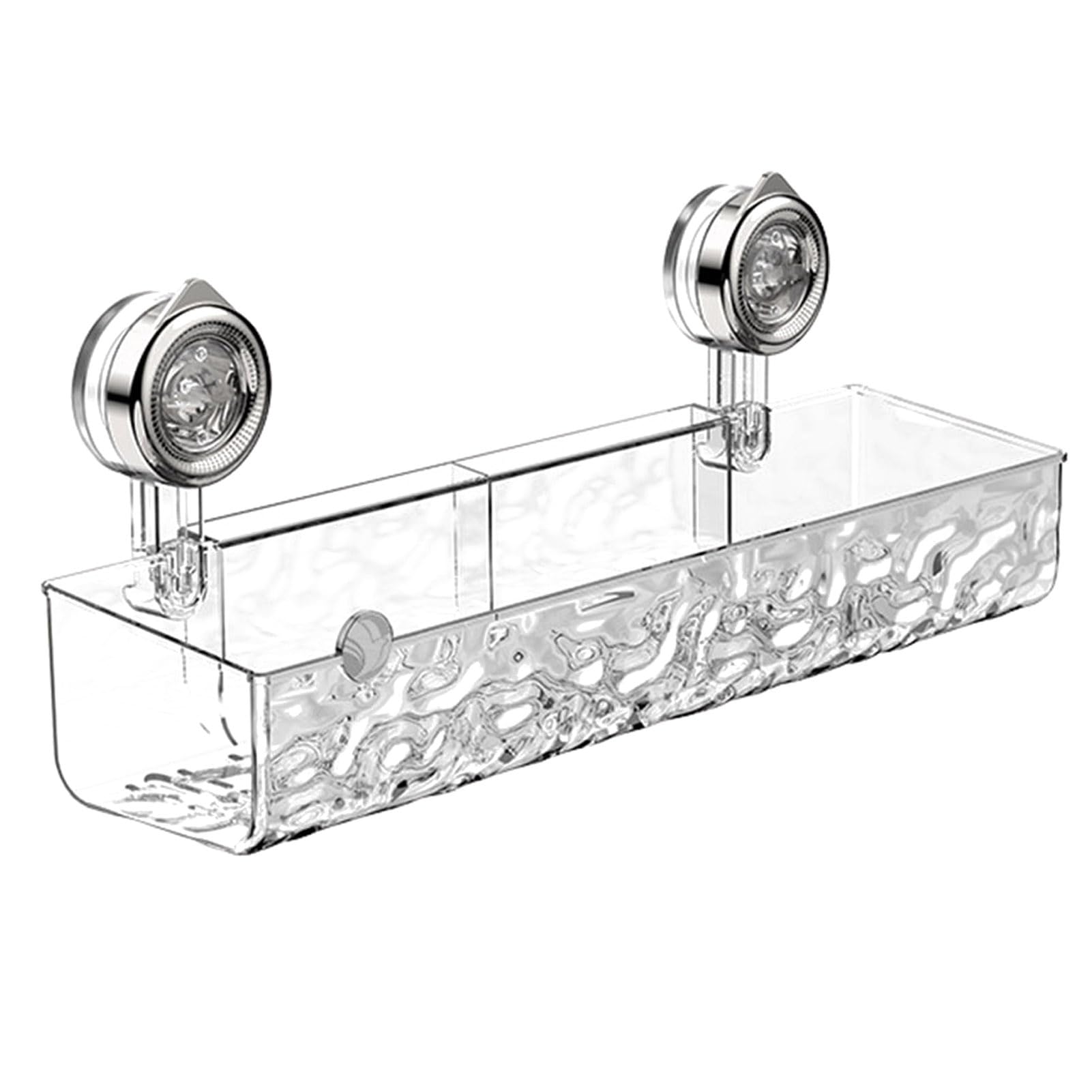JENPECH Suction Cup Shower Caddy Clear Wall Caddy Bathroom Shower Organizers and Storage Corner Shower Caddy No Drilling