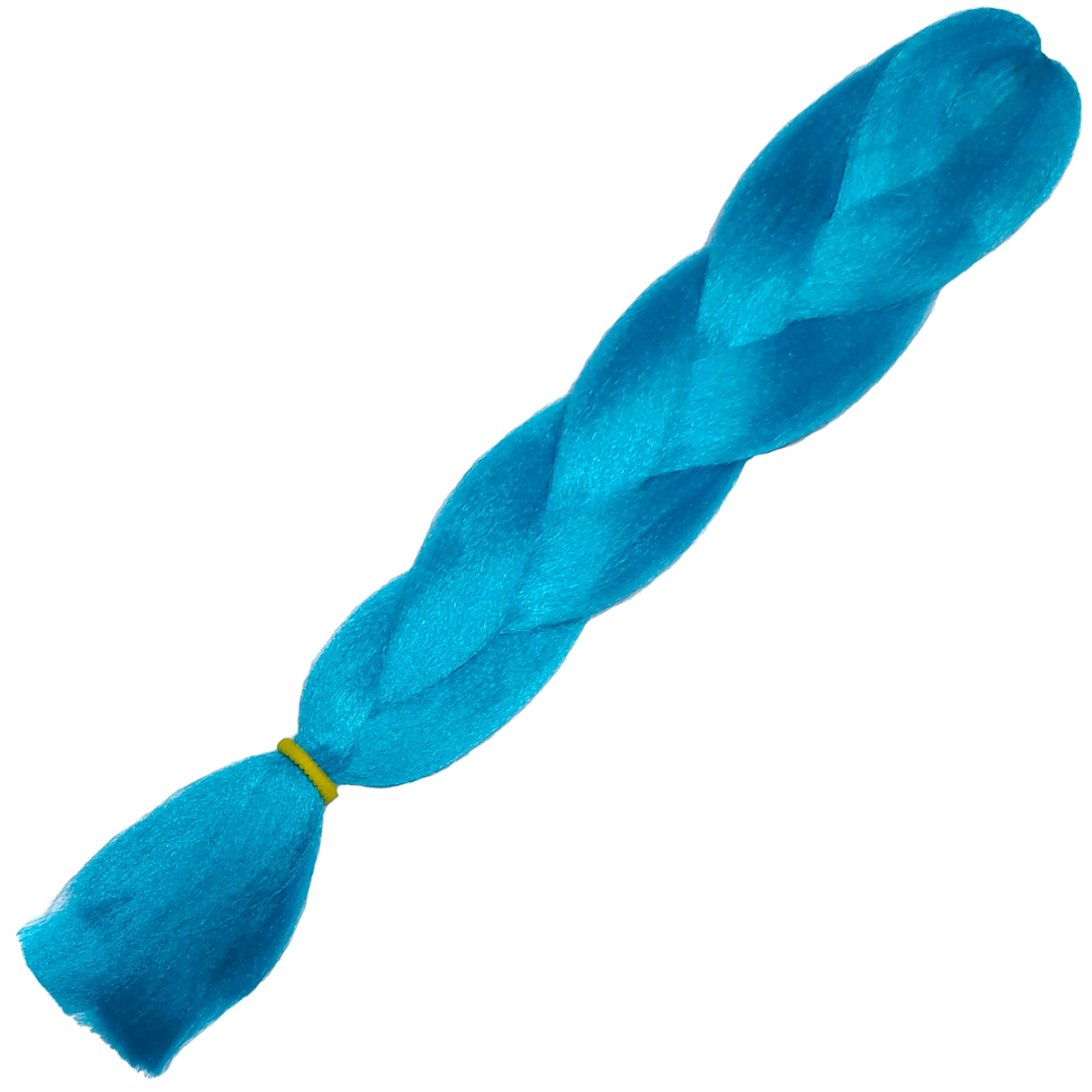 weWelle Extensiones Pelo 100% Kanekalon Jumbo | Azul Claro - III Blue | Pack 1 ud. 24’’ 60 cm 100 gr. | Cabello Sintético Trenzas Africanas Suave y Duradero.
