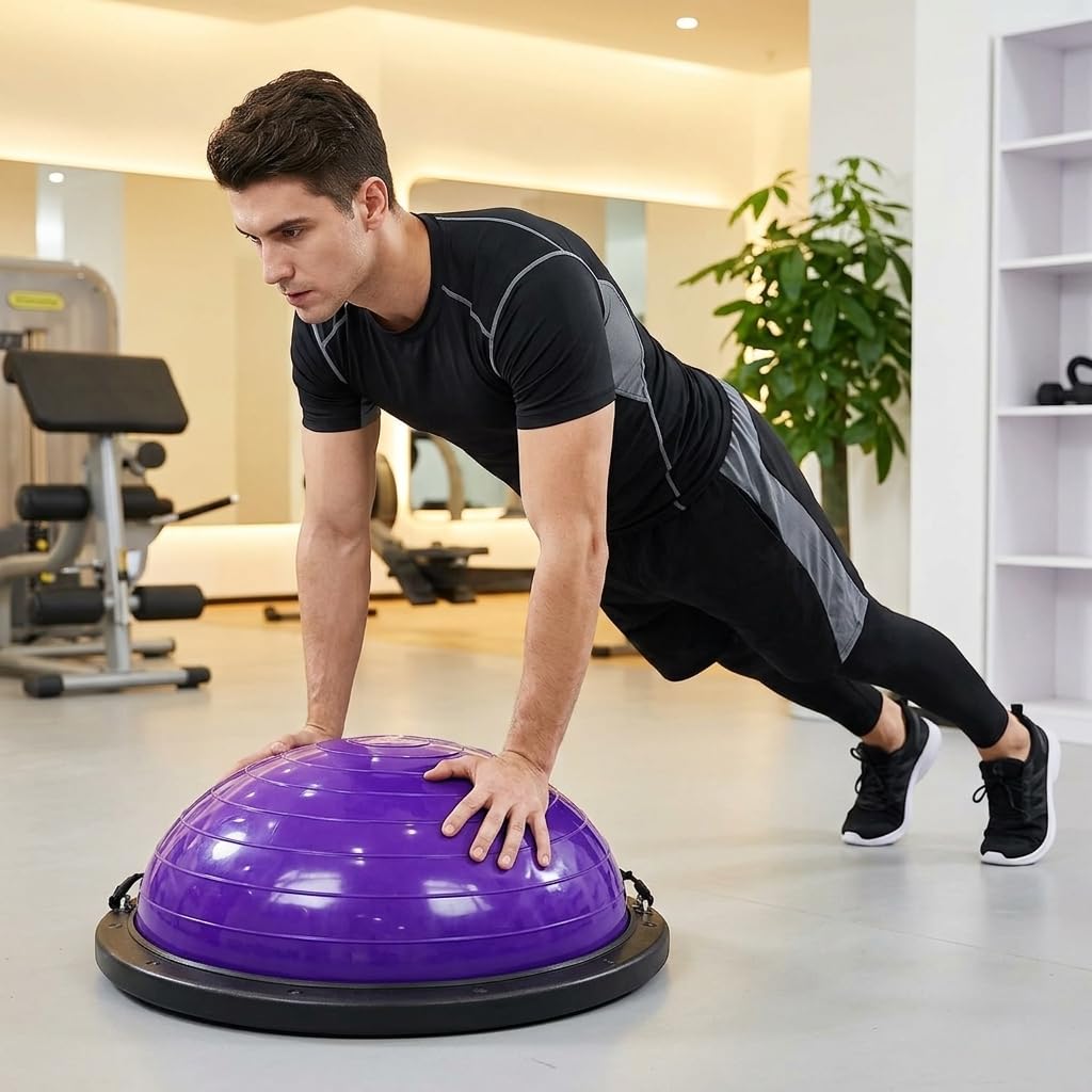 Balón Equilibrio Fitness con Material PVC Libre Ftalatos para Uso Terapéutico en Rehabilitación Acuado para Ejercicios Propiocepción y