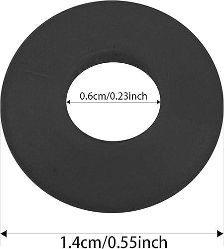 Miniatura 5 de Arandelas de plástico para afinador de guitarra, compatibles con cabezales de máquina de clavijas de afinación de guitarra (negro)