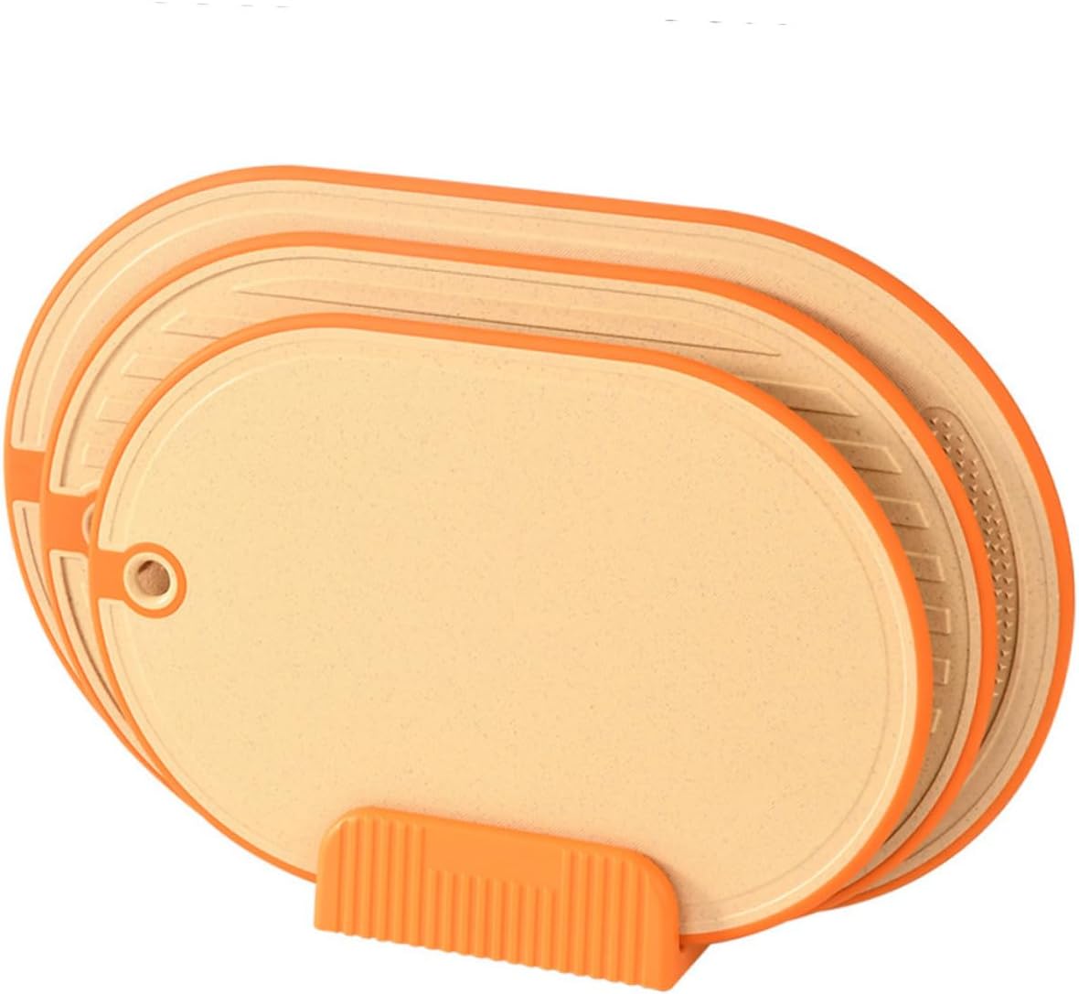 Kitchen Cutting Board Set 3-Piece Dishwasher Safe Chopping Boards Lightweight Multi-Function Juice Grooves for Home Cooking