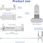 Moniteur pour bébé flexible, porte-col universel Goose Compatible avec HelloBaby HB6550/HB65/HB66/HB6560, Serrure sécurisée & Vis de 1/4 po, installation sans perçage pour Momcozy, Caméras pour bébés (1PCS)