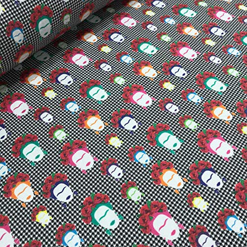Telas Por Metro Kt KILOtela - Tela De Patchwork, Impresión Digital, 100% Algodón Entretela Termoadhesiva