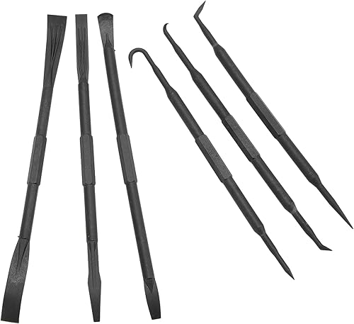 Miniatura 7 de Juego de ganchos y ganchos, 6 unidsset juego de ganchos de palanca de doble extremo ABS plástico negro para quitar anillo o accesorios de sellado
