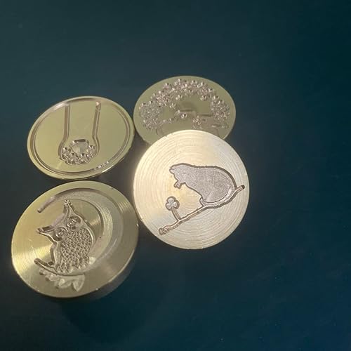 Miniatura 5 de 4 piezas de sello de cera de repuesto de cabeza de sello retro antiguo sellado cera scrapbooking sellos cabeza círculo mágico (círculo mágico)