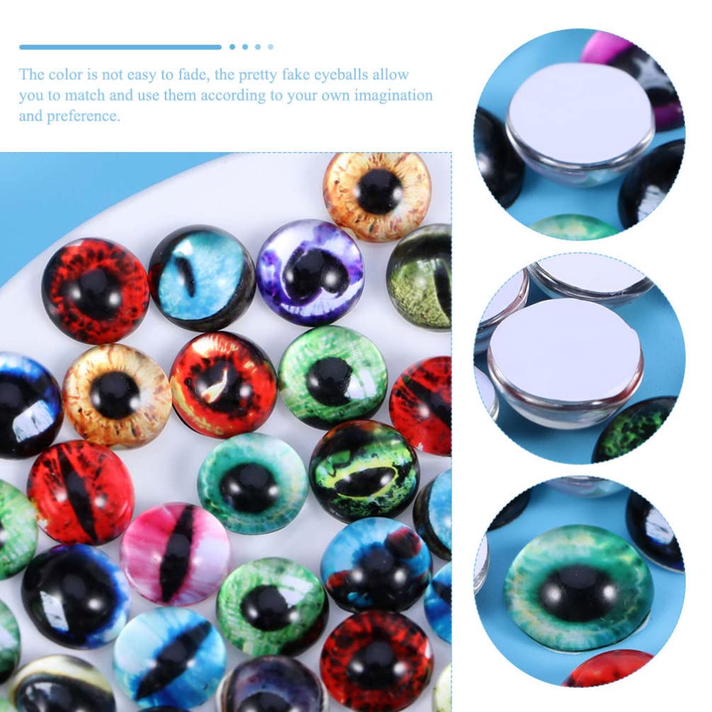 100 Stück Ovale Glas-Cabochon-Augen 14x10 Mm – Für Elfenpuppen, DIY & Bastelprojekte