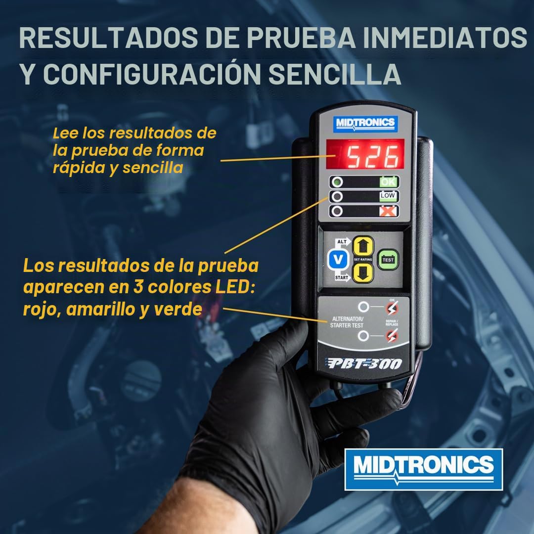 Midtronics PBT300 comprobador de Carga de batería Sistema de Arranque