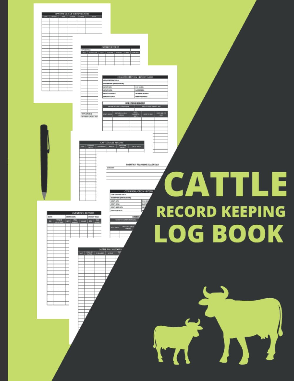 Buy Cattle Record Keeping Book Cow Calf Record Book, Calves Journal