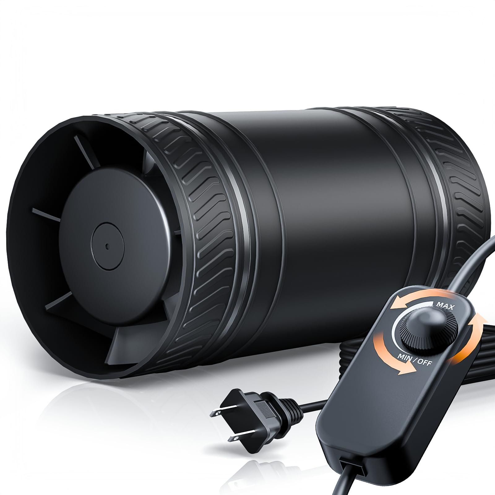 Amazon.co.jp: MOCINE ダクトファン 100mm 中間取付型 無段階風量調整