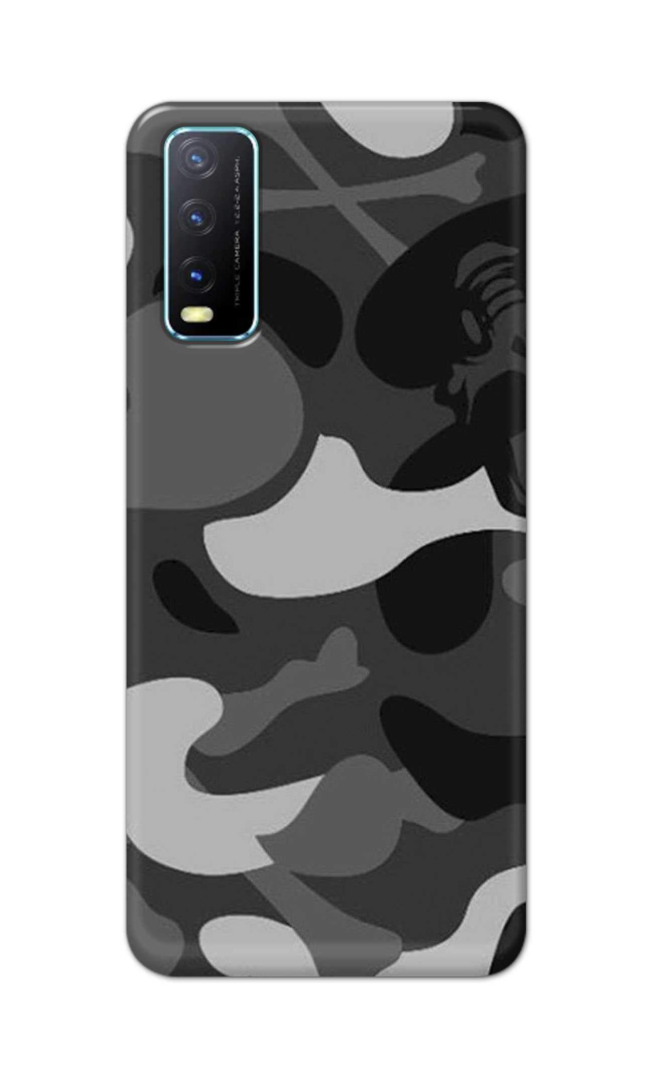 NalamiCases Army Camouflage Pattern Printed Designer Hard Back Case Cover for Vivo Y20 / Vivo Y20i / Y20s / Y20G / Vivo Y12s / Y20S (G) -(PQ) MSP2009
