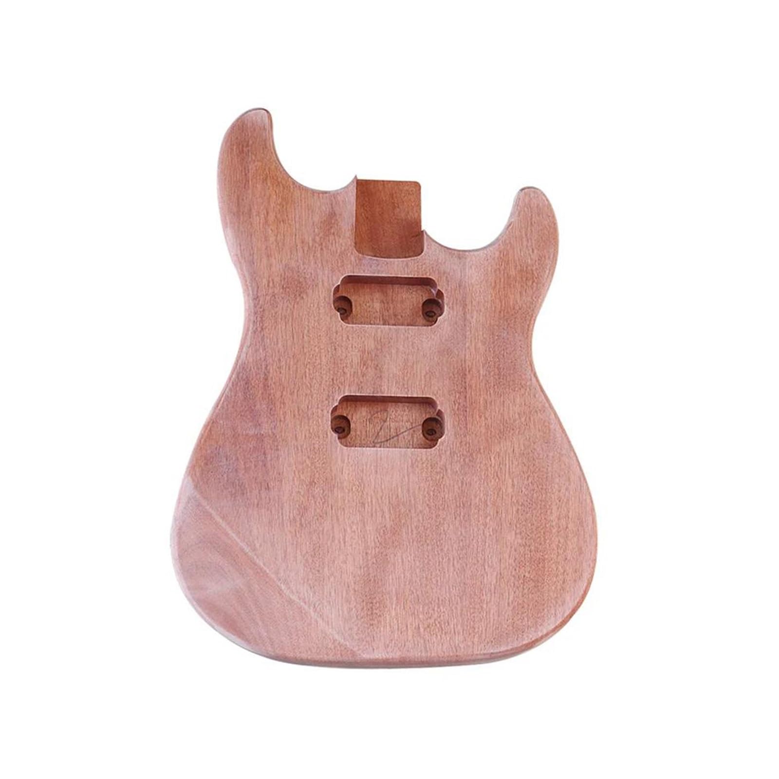 Guitar Body Kit Okoume Wood Body With HH Pickup Hole For ST Electric Guitar
