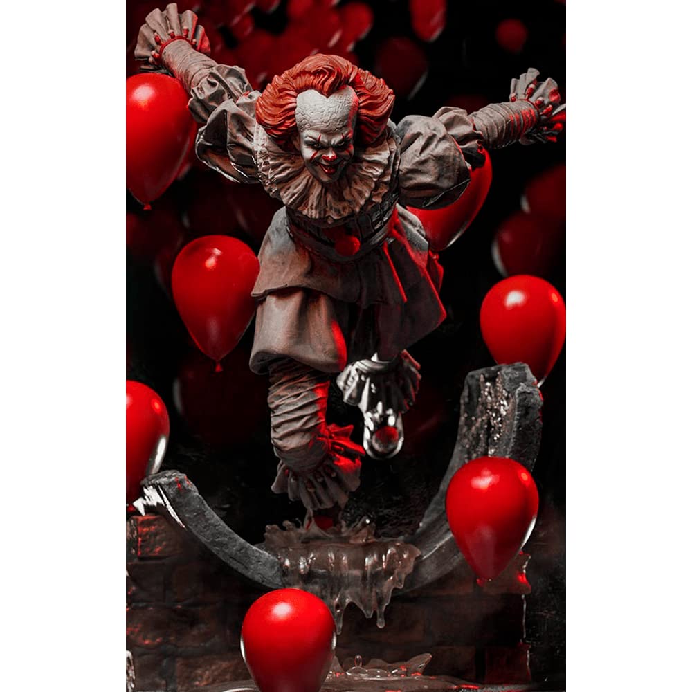 Amazon.com: Statue Pennywise Deluxe - It! - Art Scale 1/10