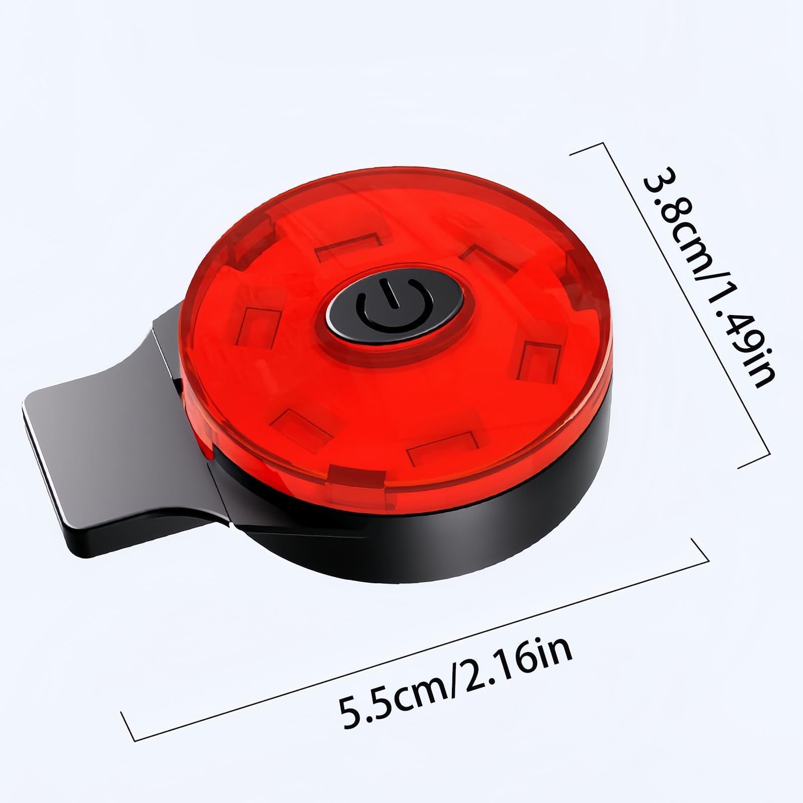 Casque de vélo | Lampe d'avertissement étanche, lampe arrière rechargeable pour casque avec 4 modes, convient aux hommes et aux femmes, conduite nocturne sur route, montagne et extérieur