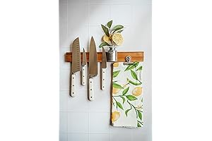 Acacia Wood Magnetic Knife Holder for Wall