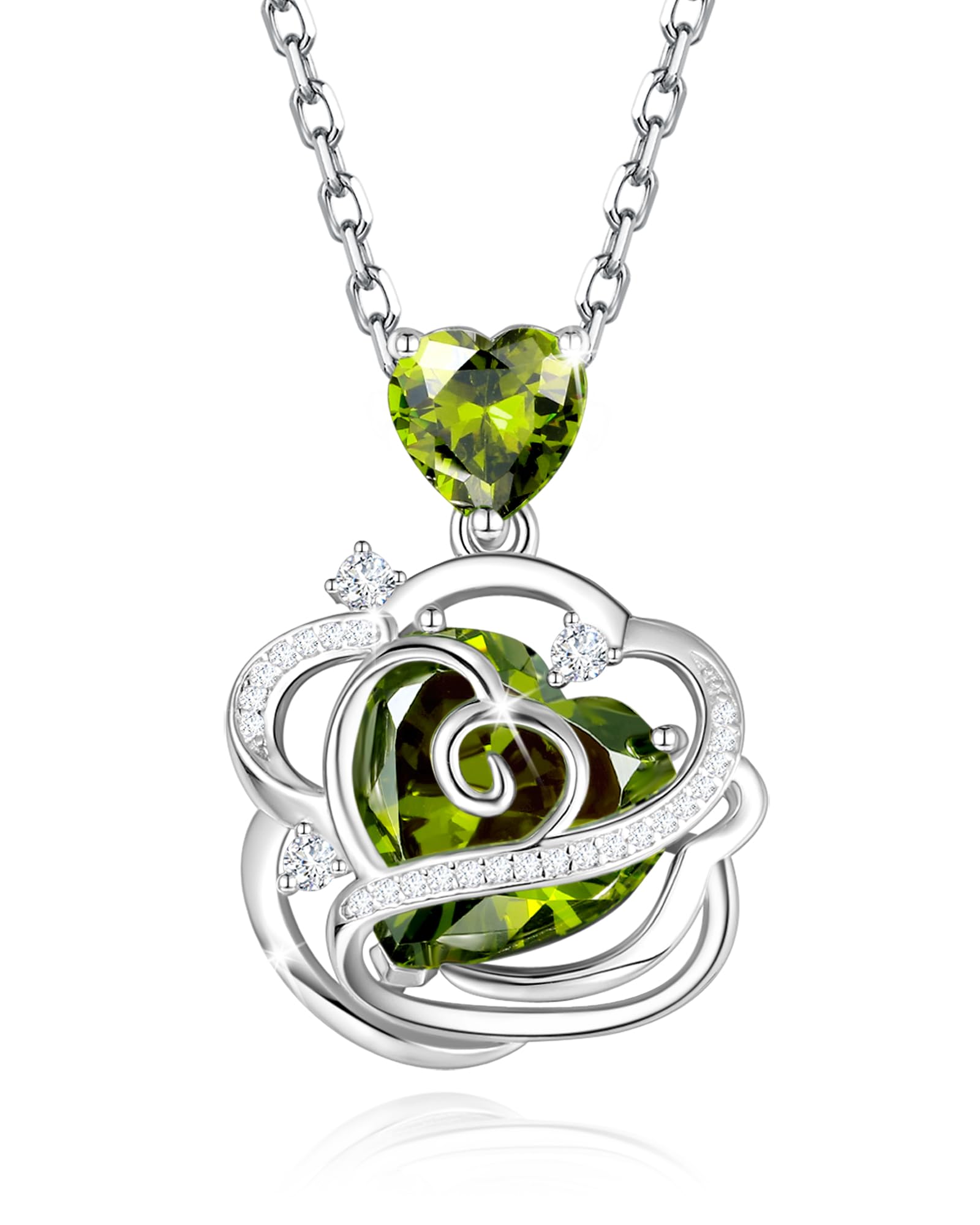 FANCIME Mondstein Halskette Damen Juni Geburtsstein Kette St