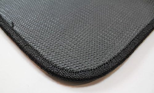 Miniatura 4 de Custom Fit 3 Piece Carpet Floor Mats Compatible with 1984-1996 Corvette Coupe with Silver C4 Flag Logo - Black