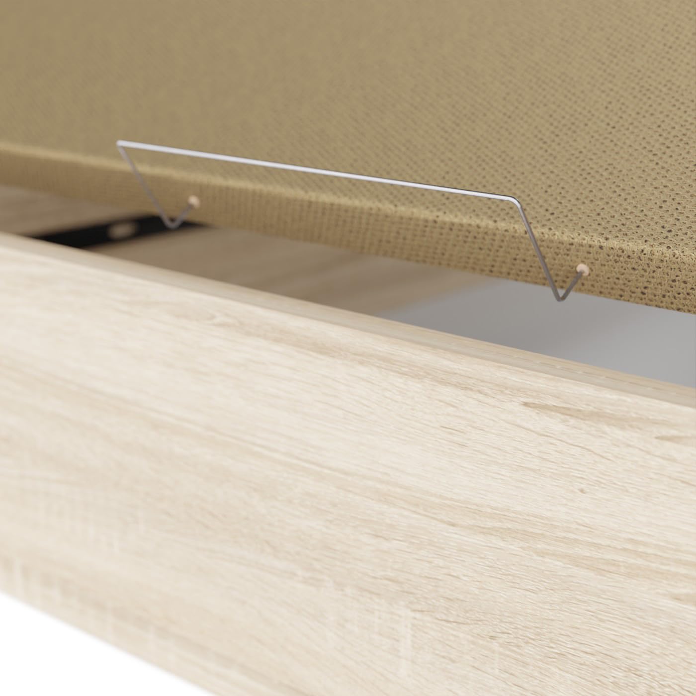 DUÉRMETE ONLINE - Canapé Abatible Lateral Cambria 90x190 cm, Gran Capacidad de Almacenaje, Estructura Súper Reforzada, Tapa 3D Transpirable, Incluye Subida a Domicilio